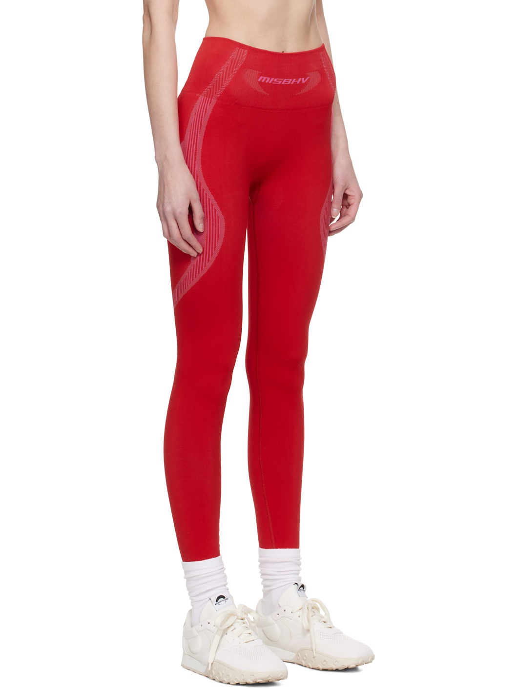 SSENSE Exclusive Red Jacquard Sport Leggings - 2