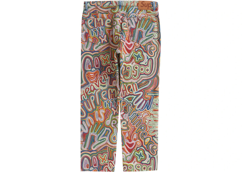 Supreme Supreme Chainstitch Regular Jean Red outlook