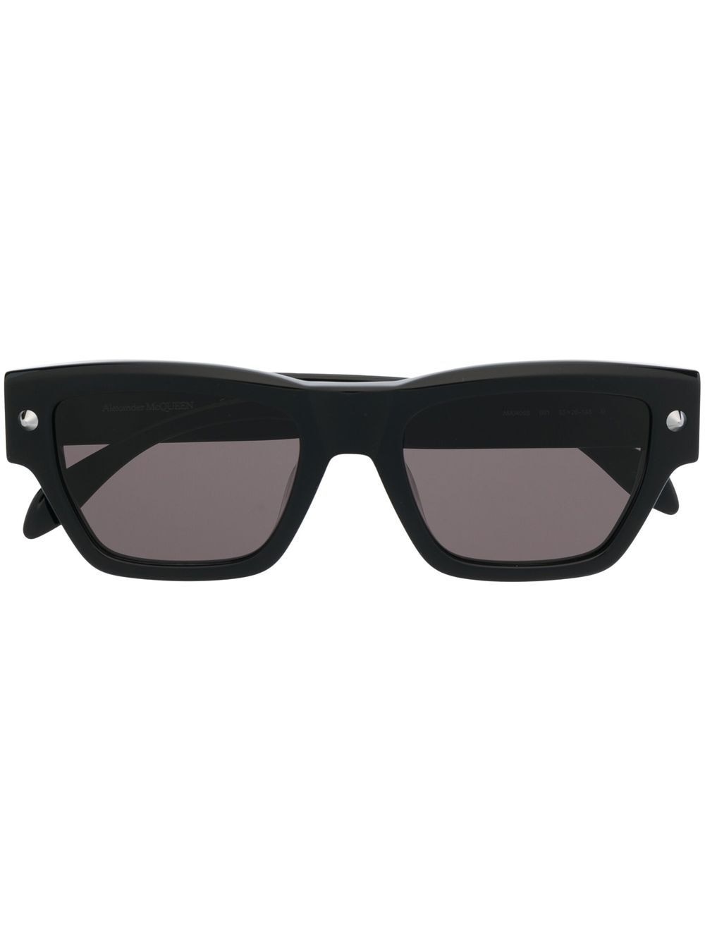 engraved-logo square sunglasses - 1