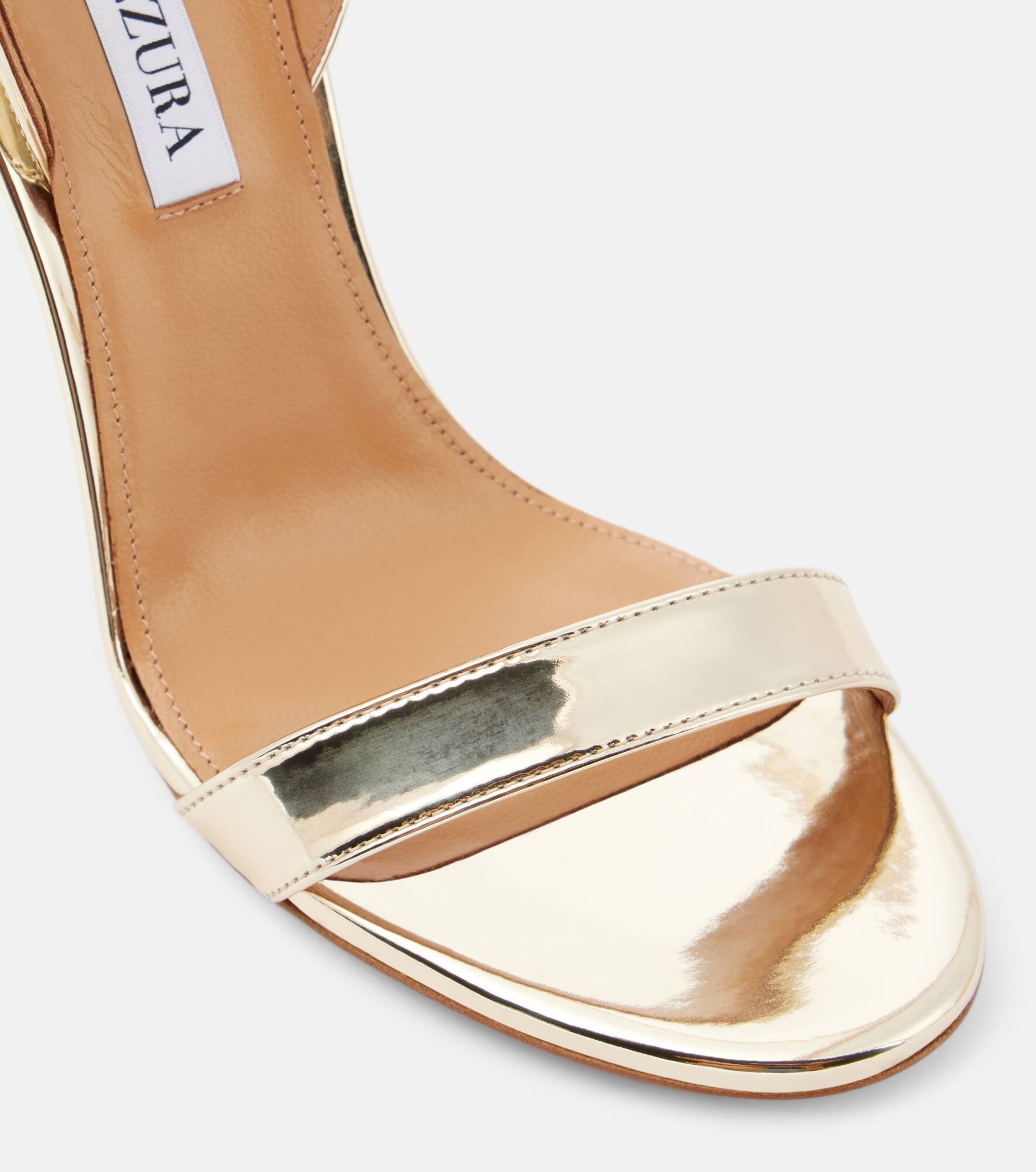 So Nude 105 metallic leather sandals - 5