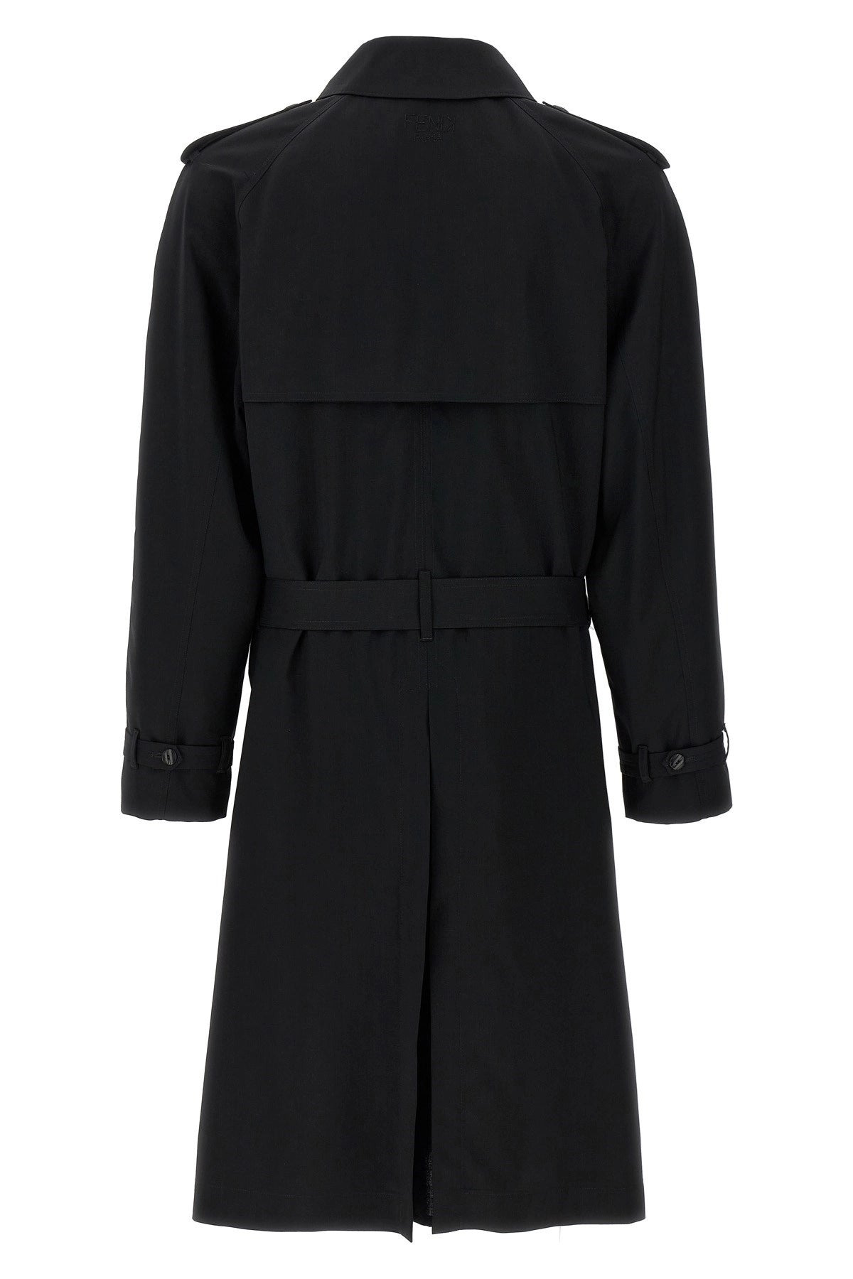 Fendi Men Wool Trench Coat - 3