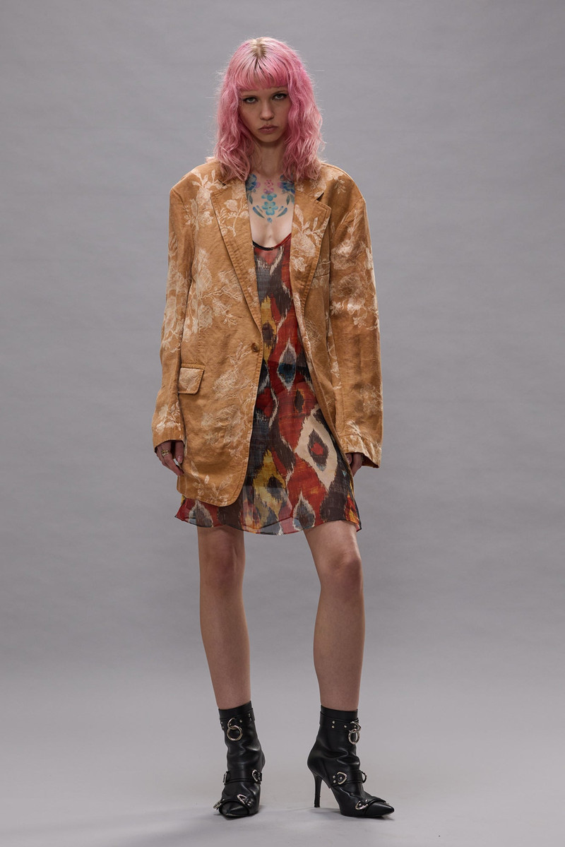 R13 OVERSIZED RAGGED BLAZER outlook