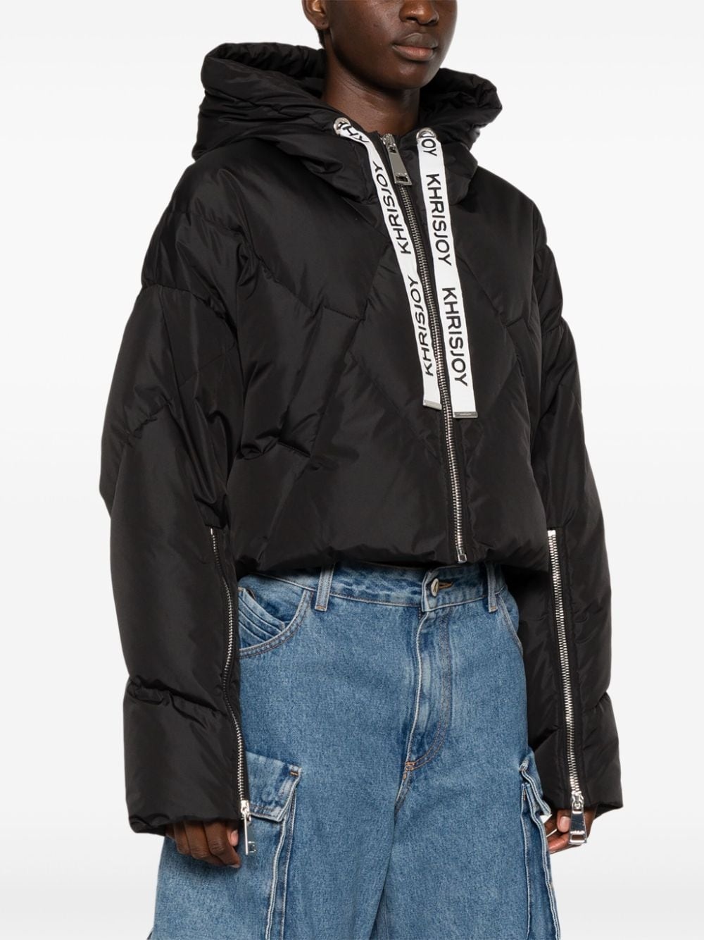 Iconic cropped puffer jacket - 3