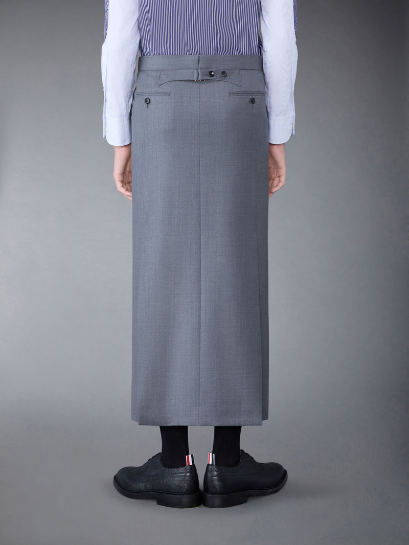 Super 120's Twill Low Rise Ankle Length Pencil Skirt 3