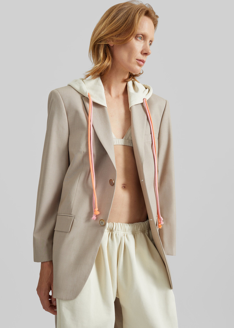 BETTTER Bettter Track Suit Blazer - Tan outlook