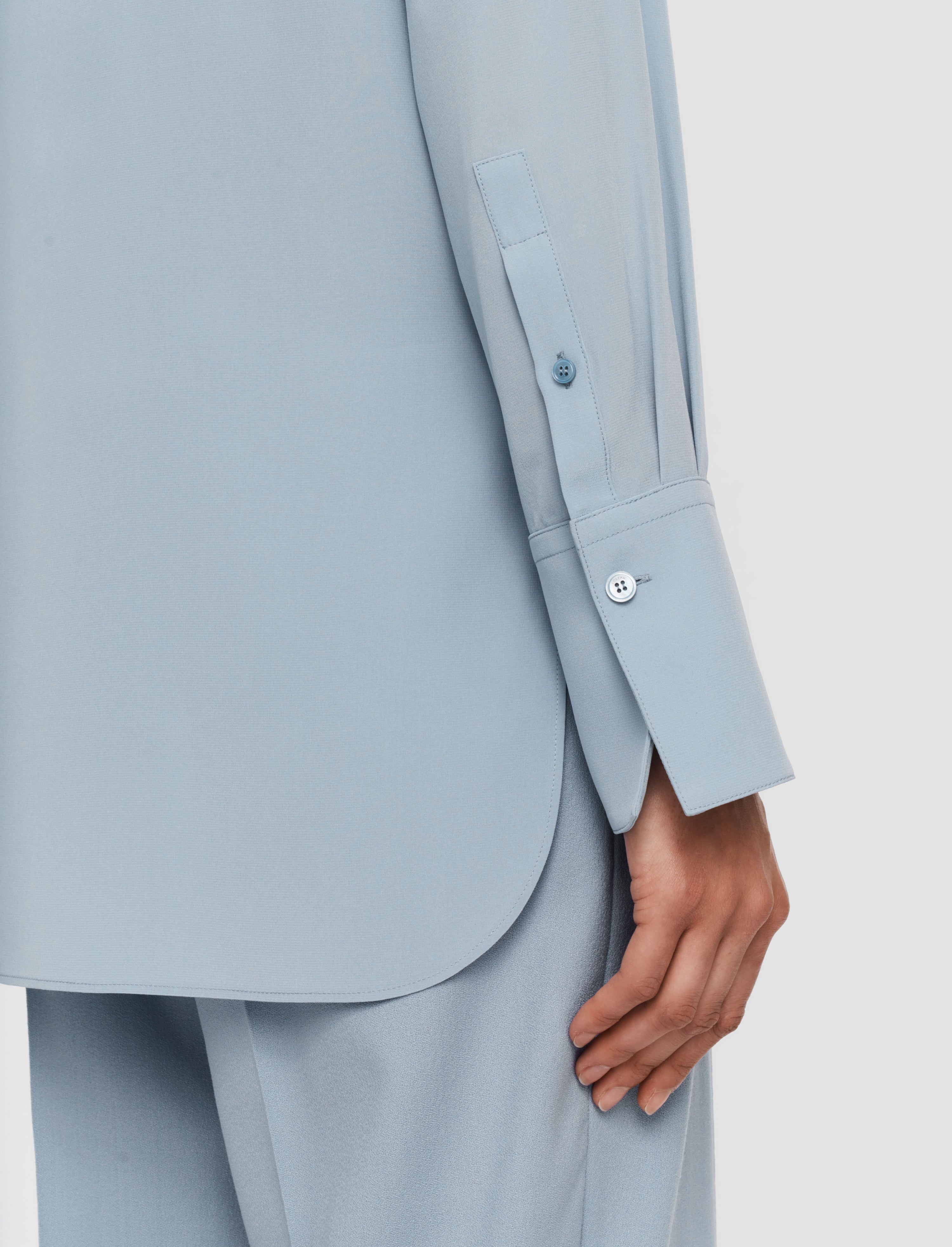 Joe Silk Crepe de Chine Blouse - 6