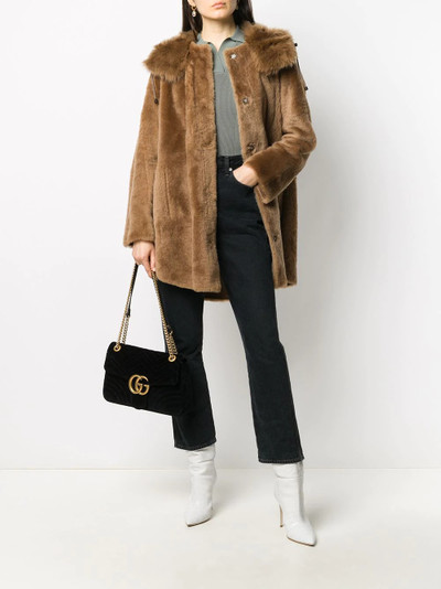 Yves Salomon hooded fur jacket outlook