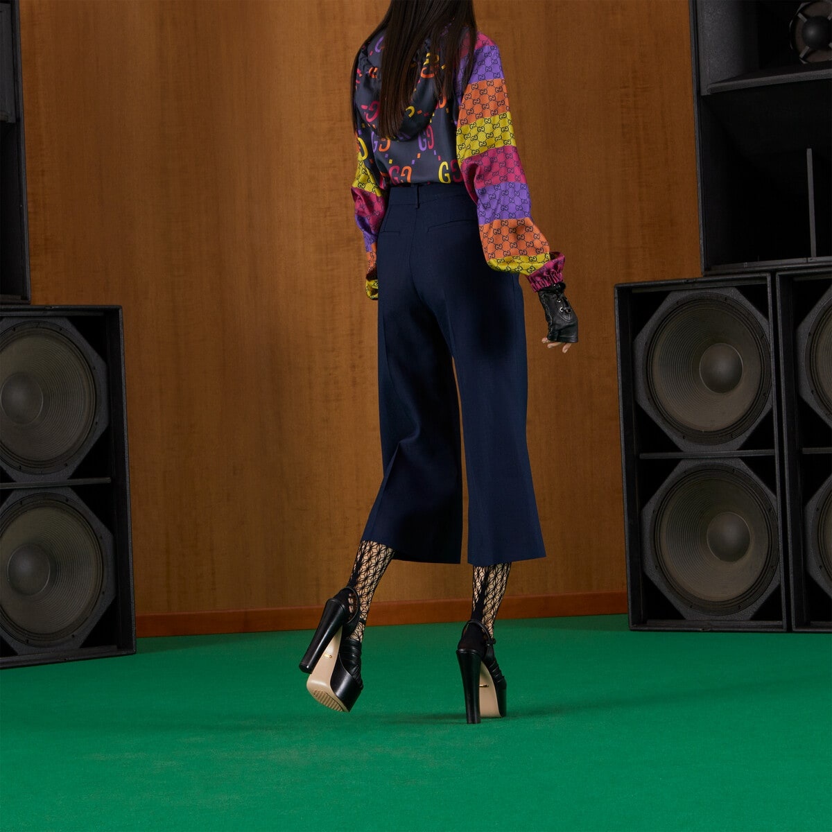 Flared viscose culotte pants - 7