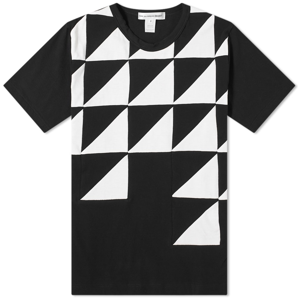 Comme des Garcons SHIRT Triangle Geo Pattern Insert Tee - 1