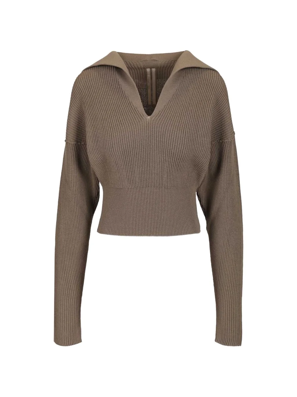 V-neck knitted sweater - 1