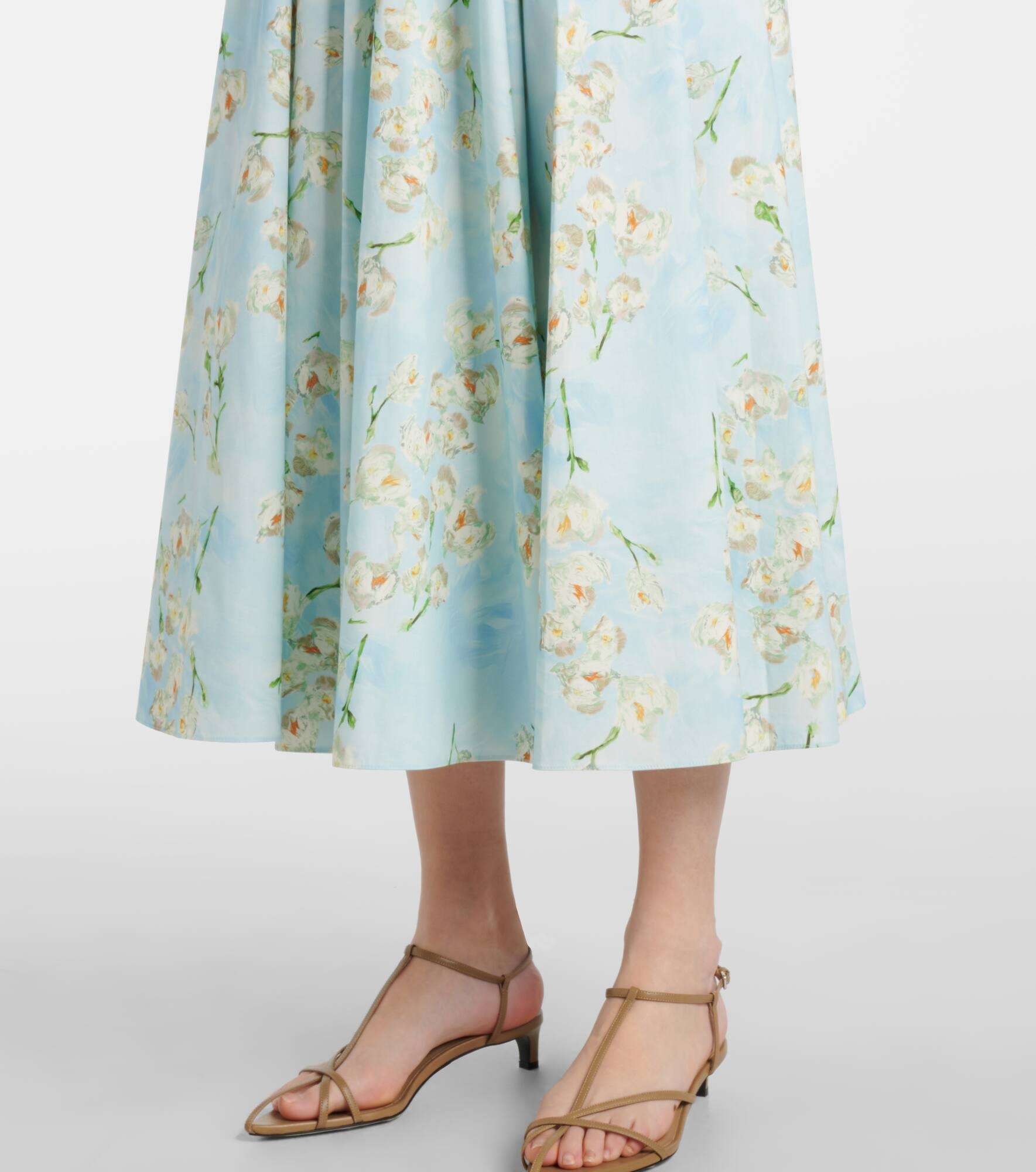 Mona floral cotton midi dress - 6