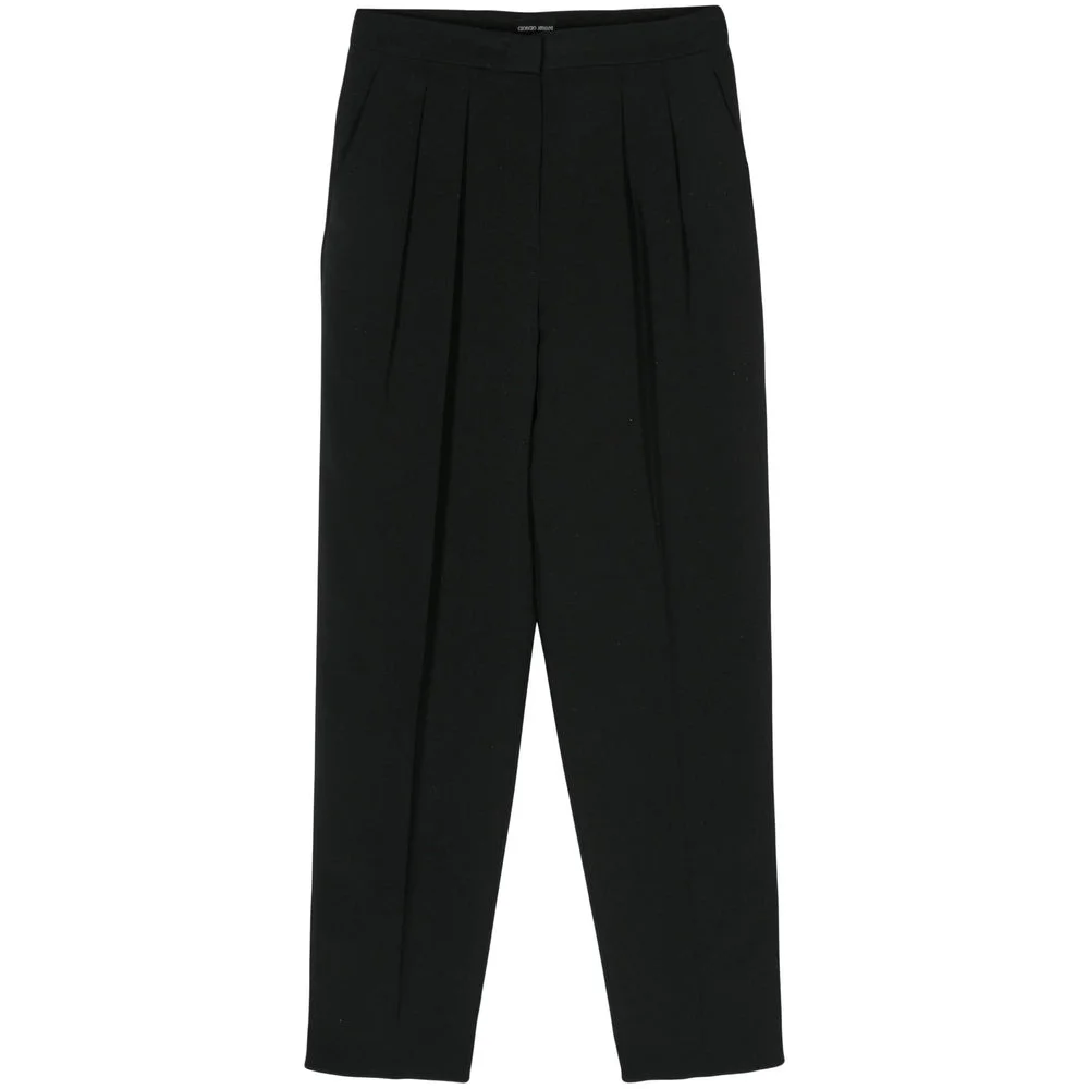 Giorgio Armani Black Trousers - Tapered Trousers Women - 1