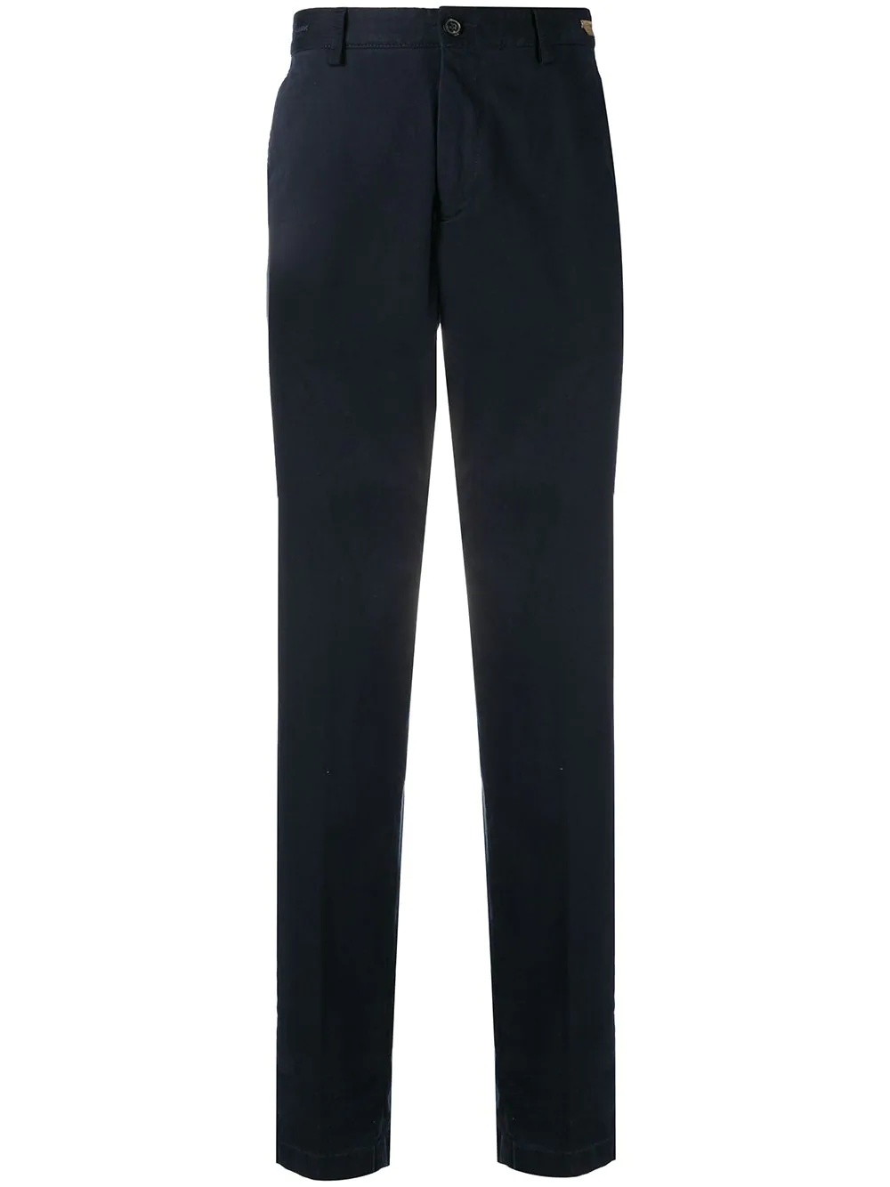 straight-leg cotton trousers - 1