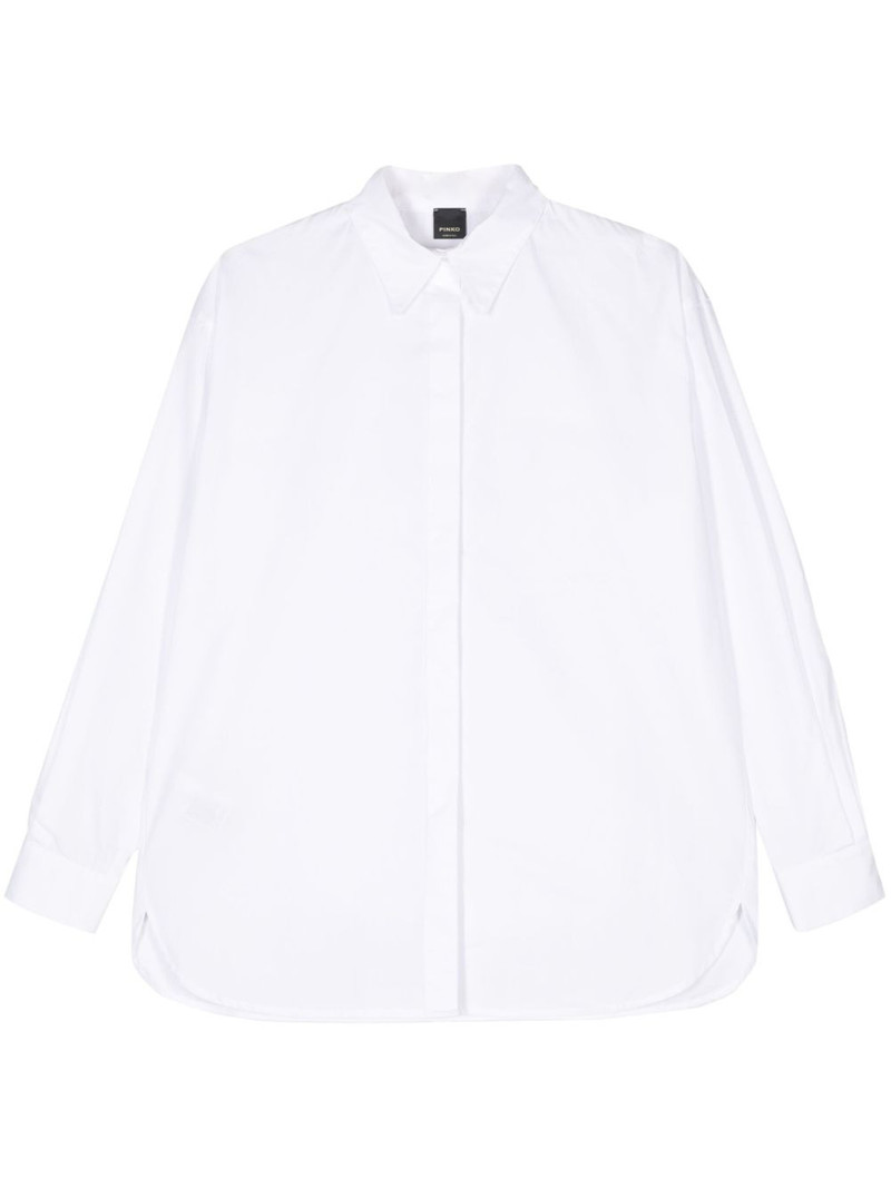 logo-embroidered shirt 1