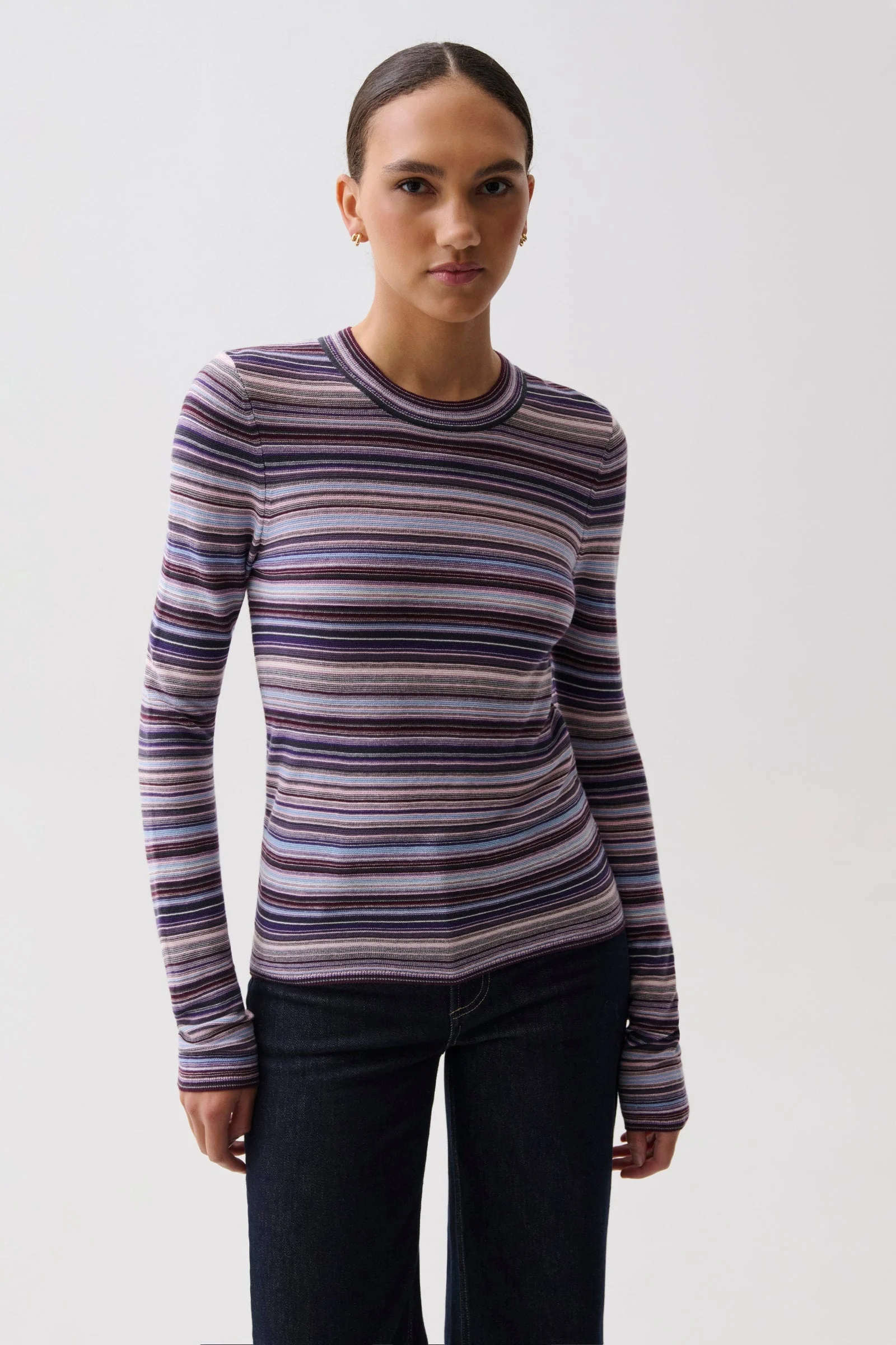 MADISON KNIT LONG SLEEVE - LOVINA STRIPE - 1