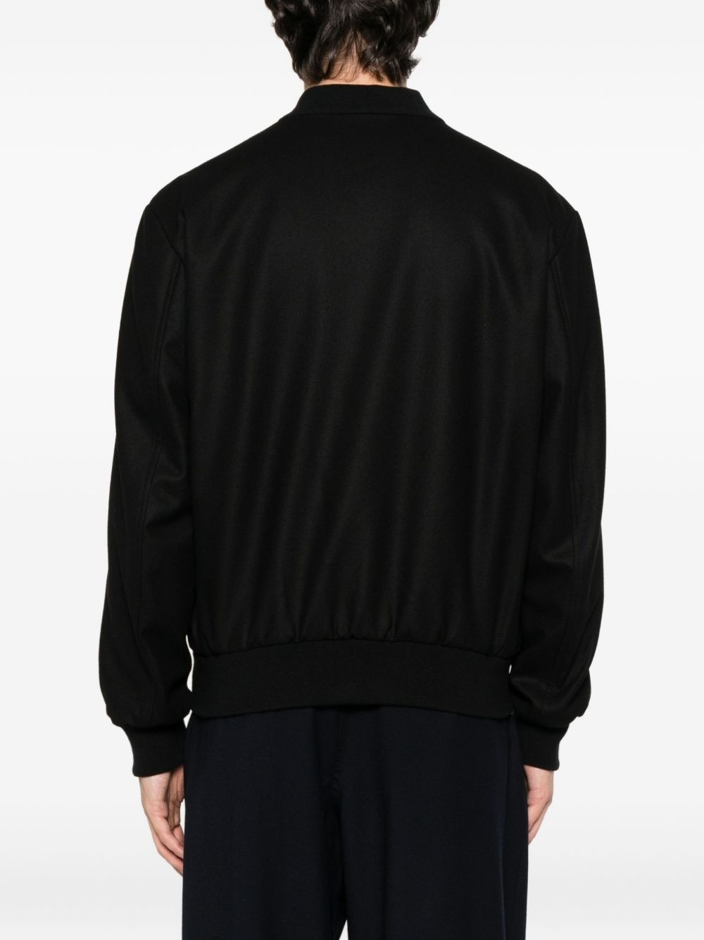 zip-fastening bomber jacket - 4