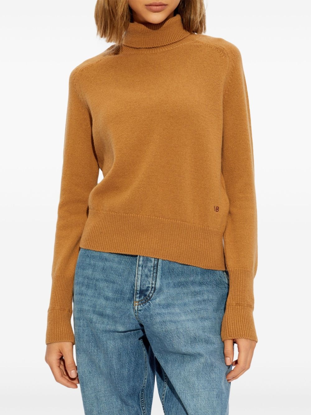 roll-neck wool jumper - 3