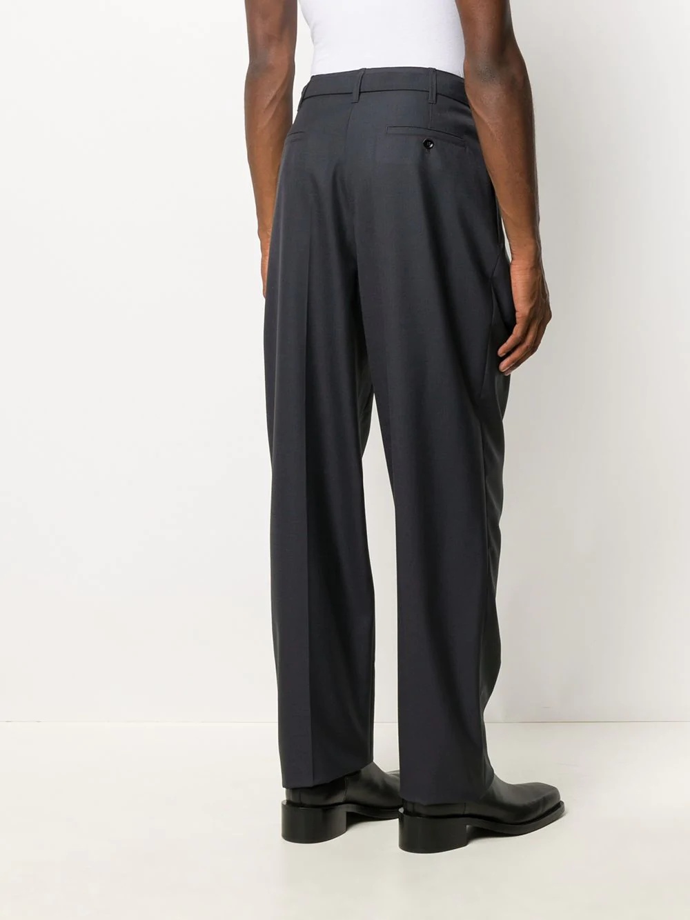 belted tapered tailored trousers - 4