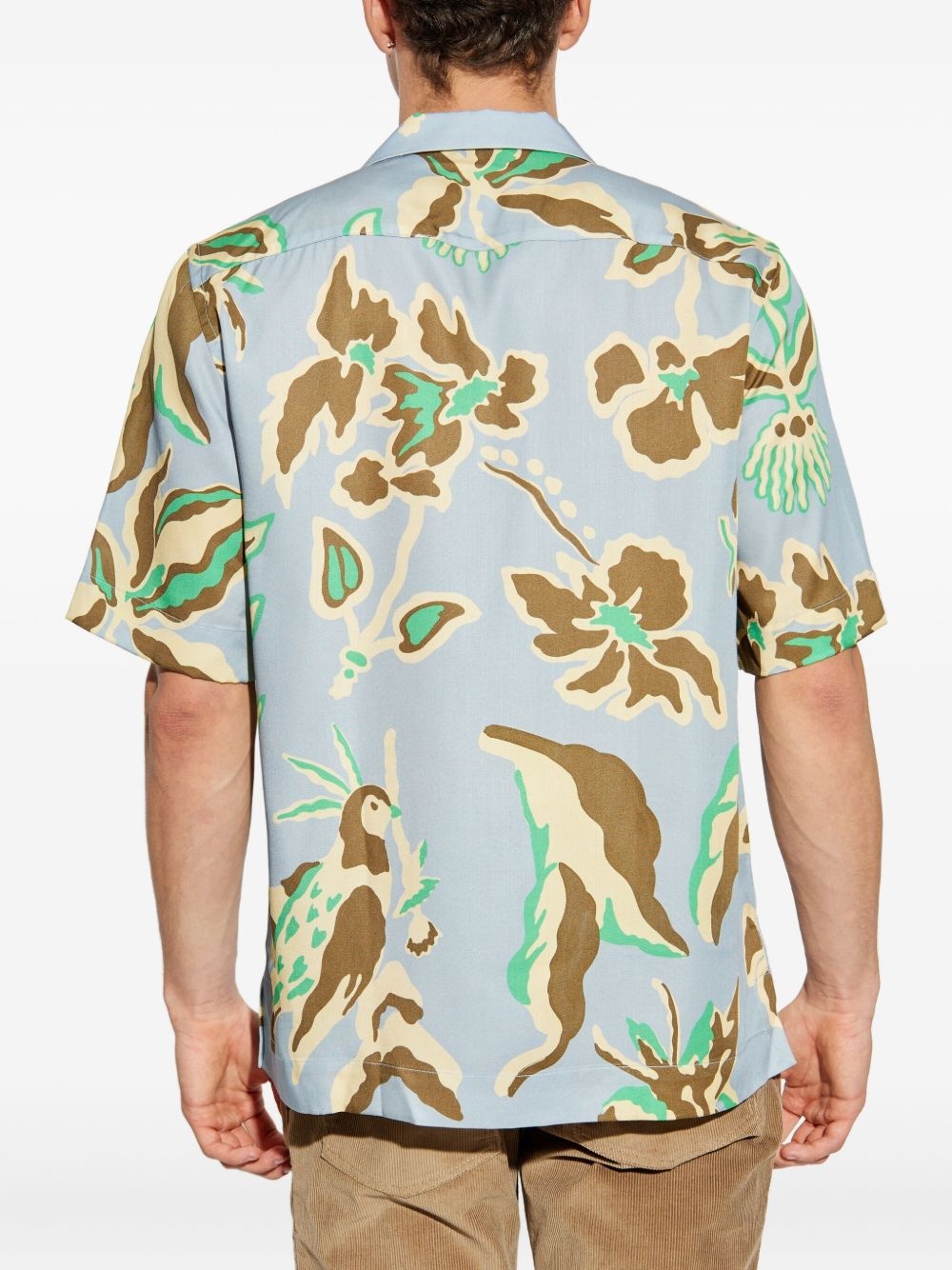 floral-print short-sleeve shirt - 4