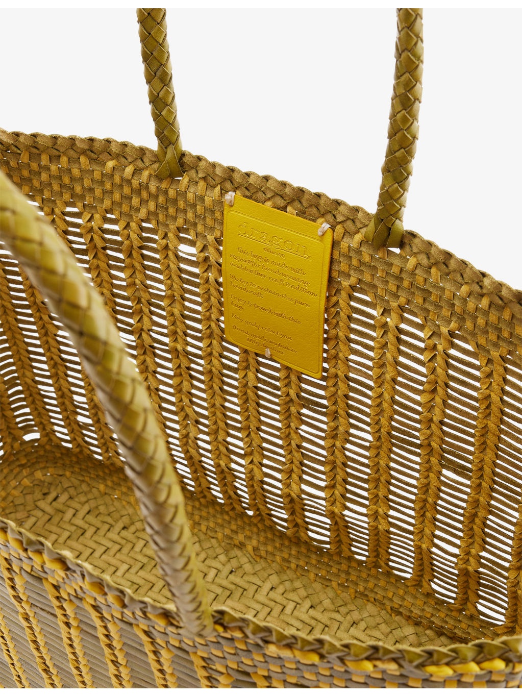 Bali Basket Leather Tote Bag - 5