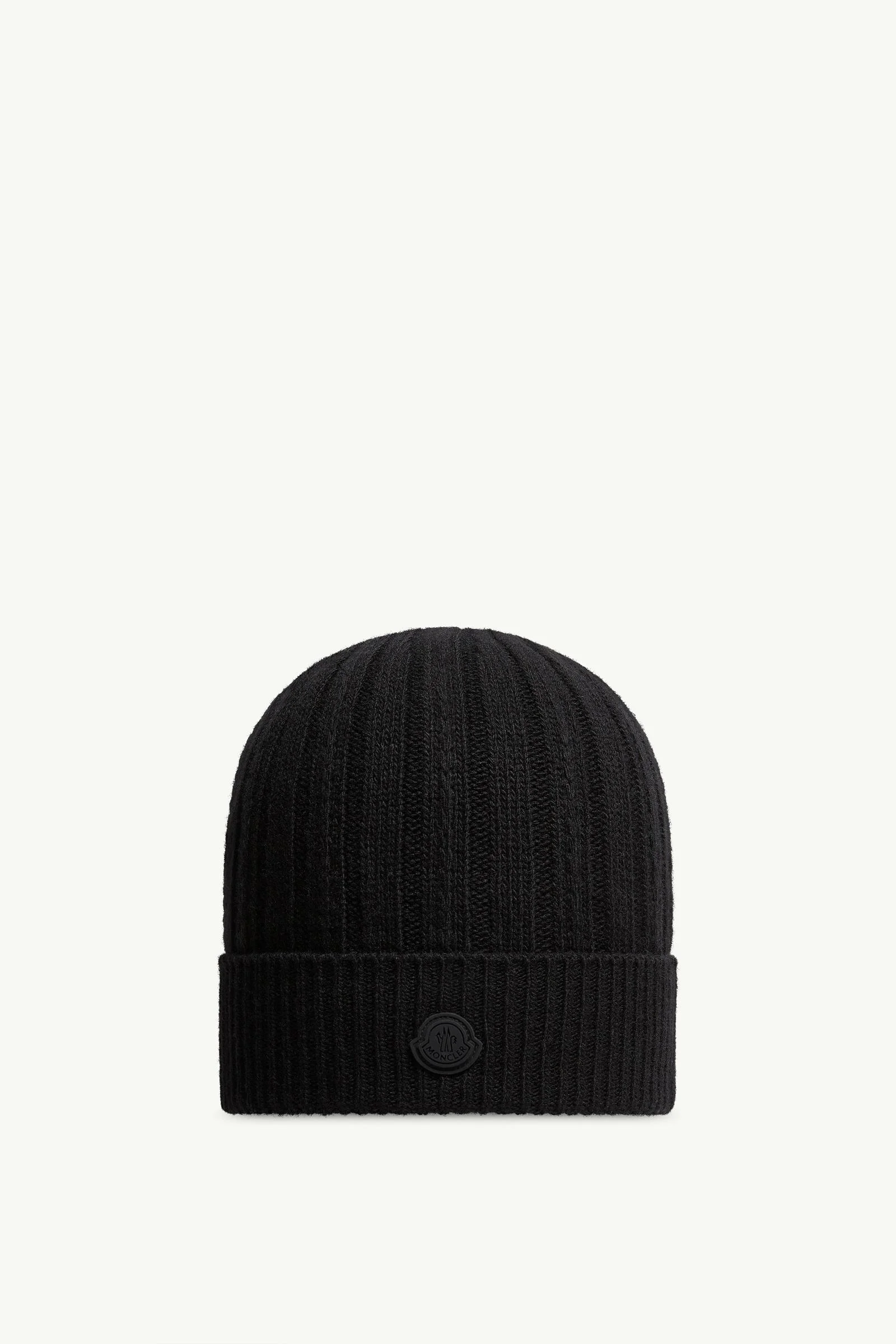 Rib-Knit Wool Beanie - 1
