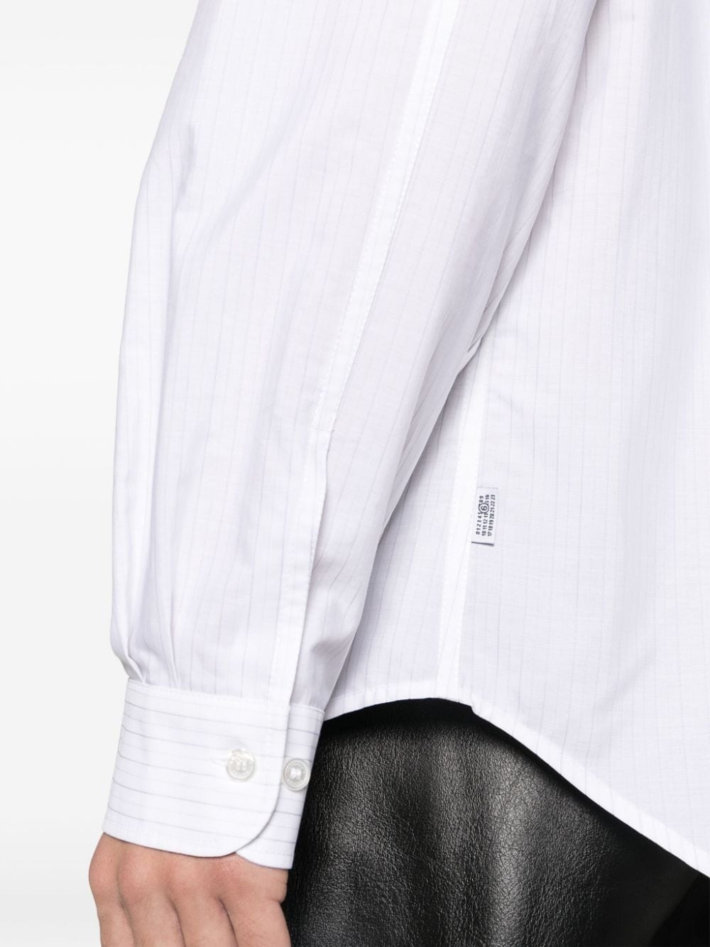 pinstriped cotton shirt - 5