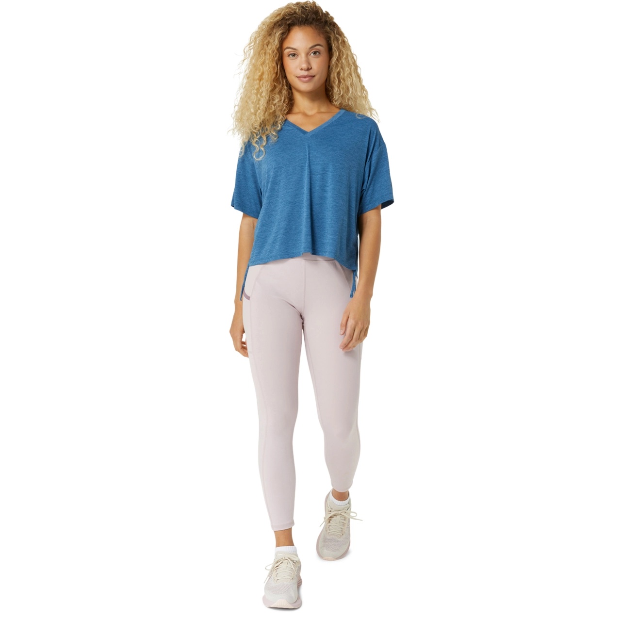 NAGINO FLEX HEATHER SHORT SLEEVE TOP - 6