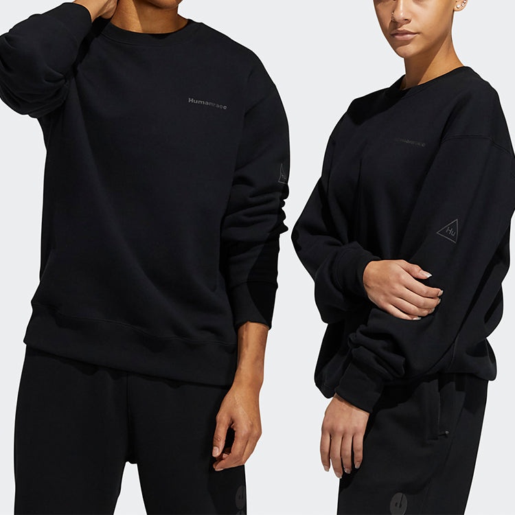 adidas originals x Fei Dong Pw Bas Crew Sports Ribbed Round Neck Pullover Unisex Black GT4329 - 3