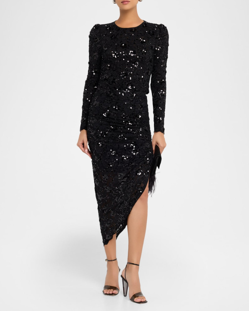 GENERATION LOVE Safia Sequined Lace Crop Top outlook