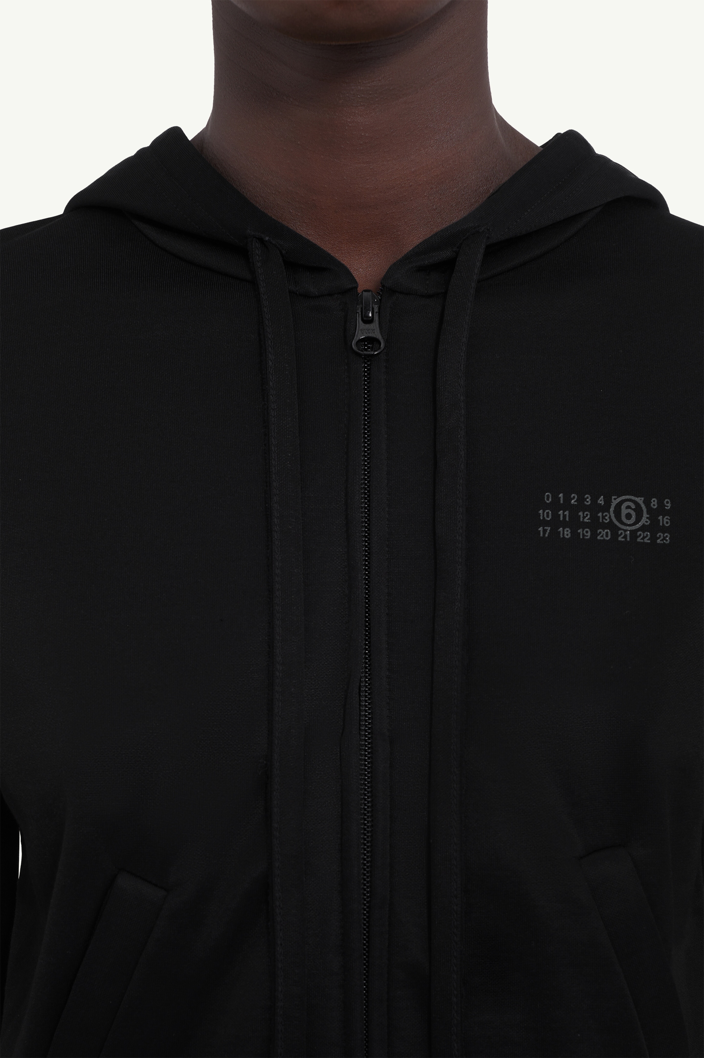 Print hooded zip sweatshirt - 5