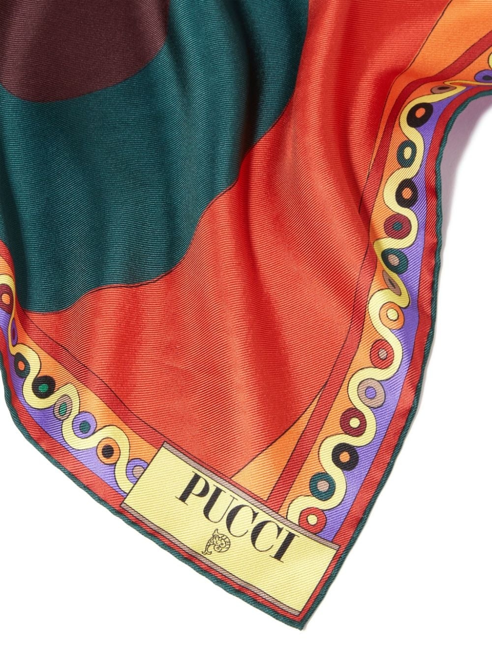 large Iride-print reversible silk scarf - 3