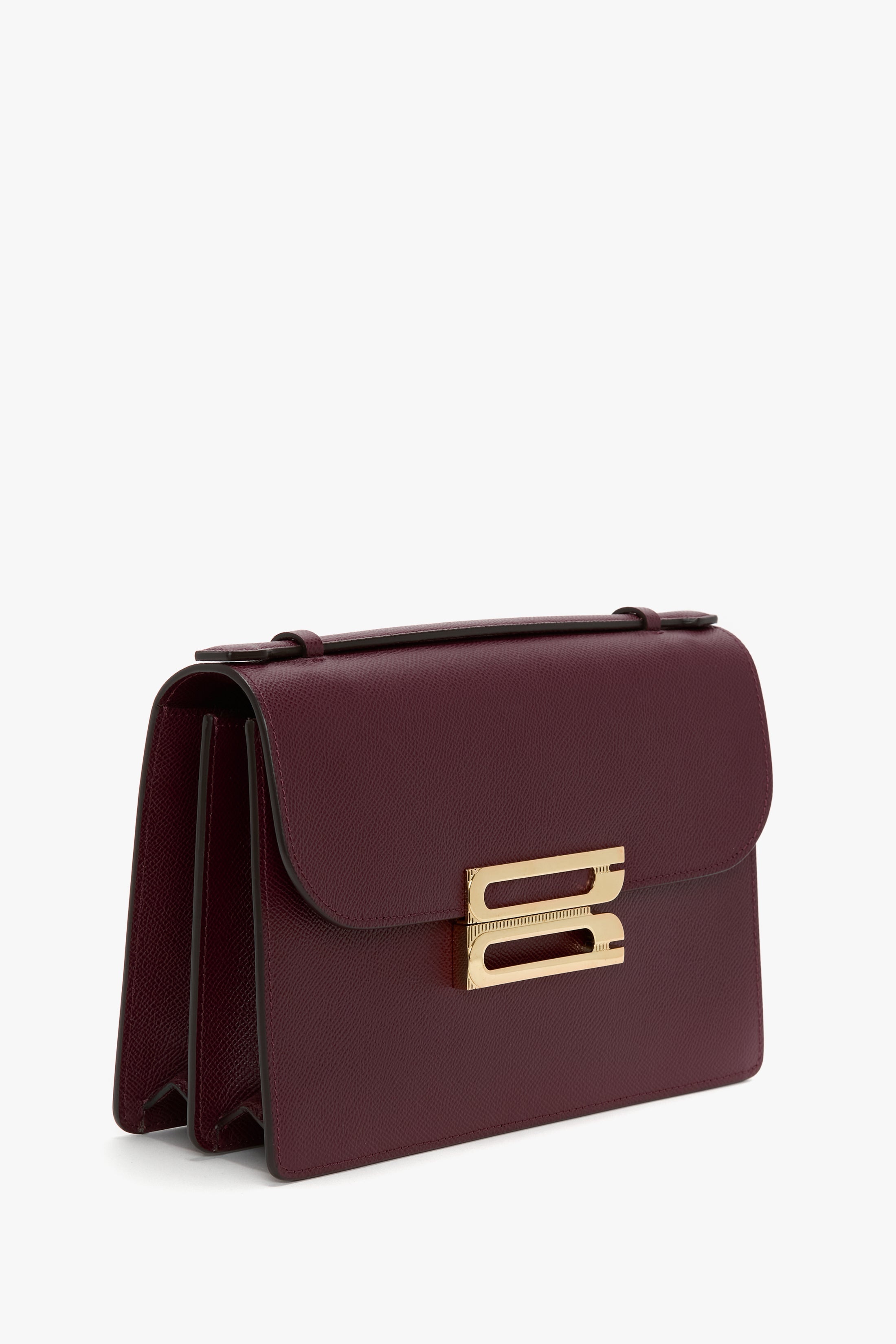 Dorian Bag In Burgundy Grained Leather - 2