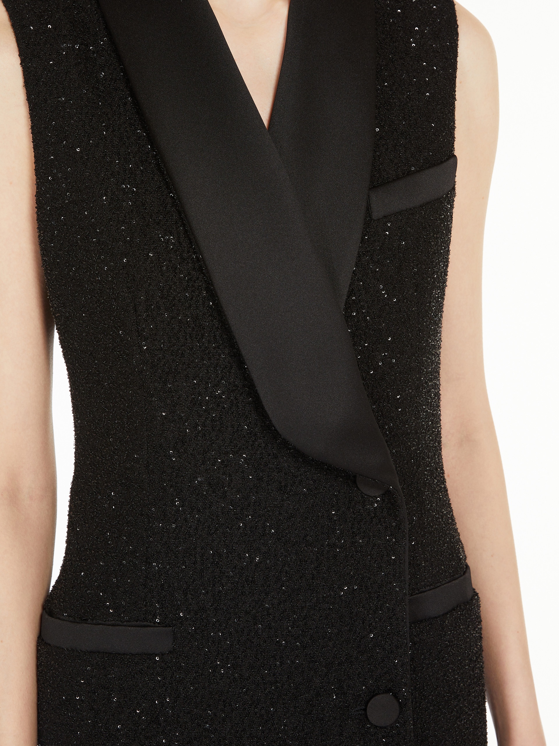 【MAX MARA 】EIFFEL Robe manteau dress with sequins Max Mara EIFFEL Robe manteau dress with sequins | REVERSIBLE