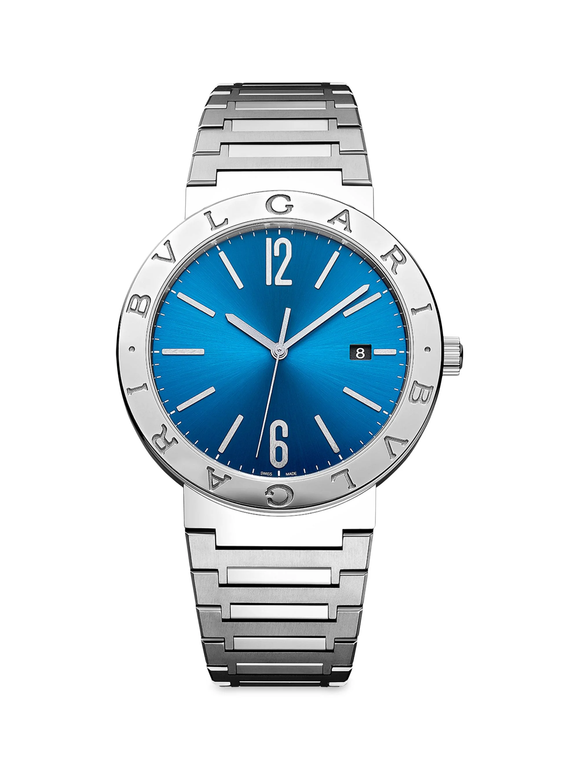 Men's Stainless Steel Bracelet Watch - Steel - 1