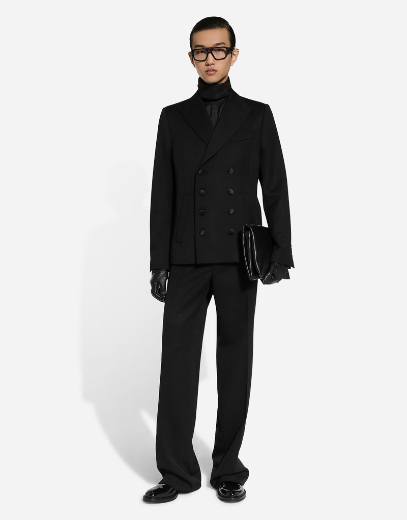 Dolce & Gabbana Double-breasted embroidered satin jacket outlook