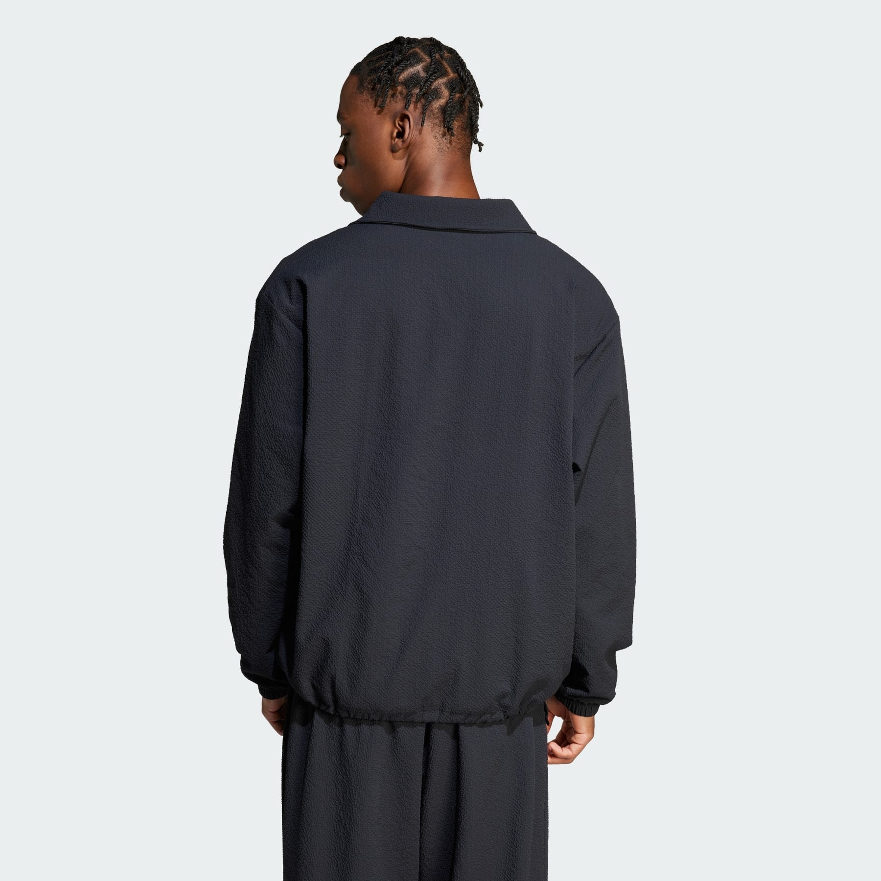 Fashion Seersucker Firebird Track Top - 3
