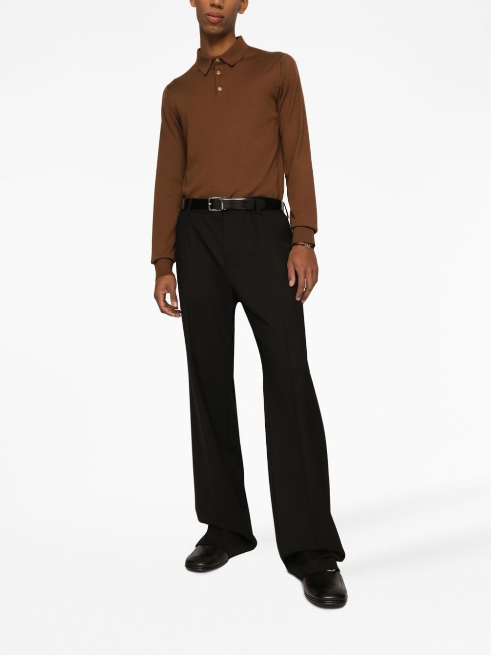 cashmere long-sleeve polo shirt - 2