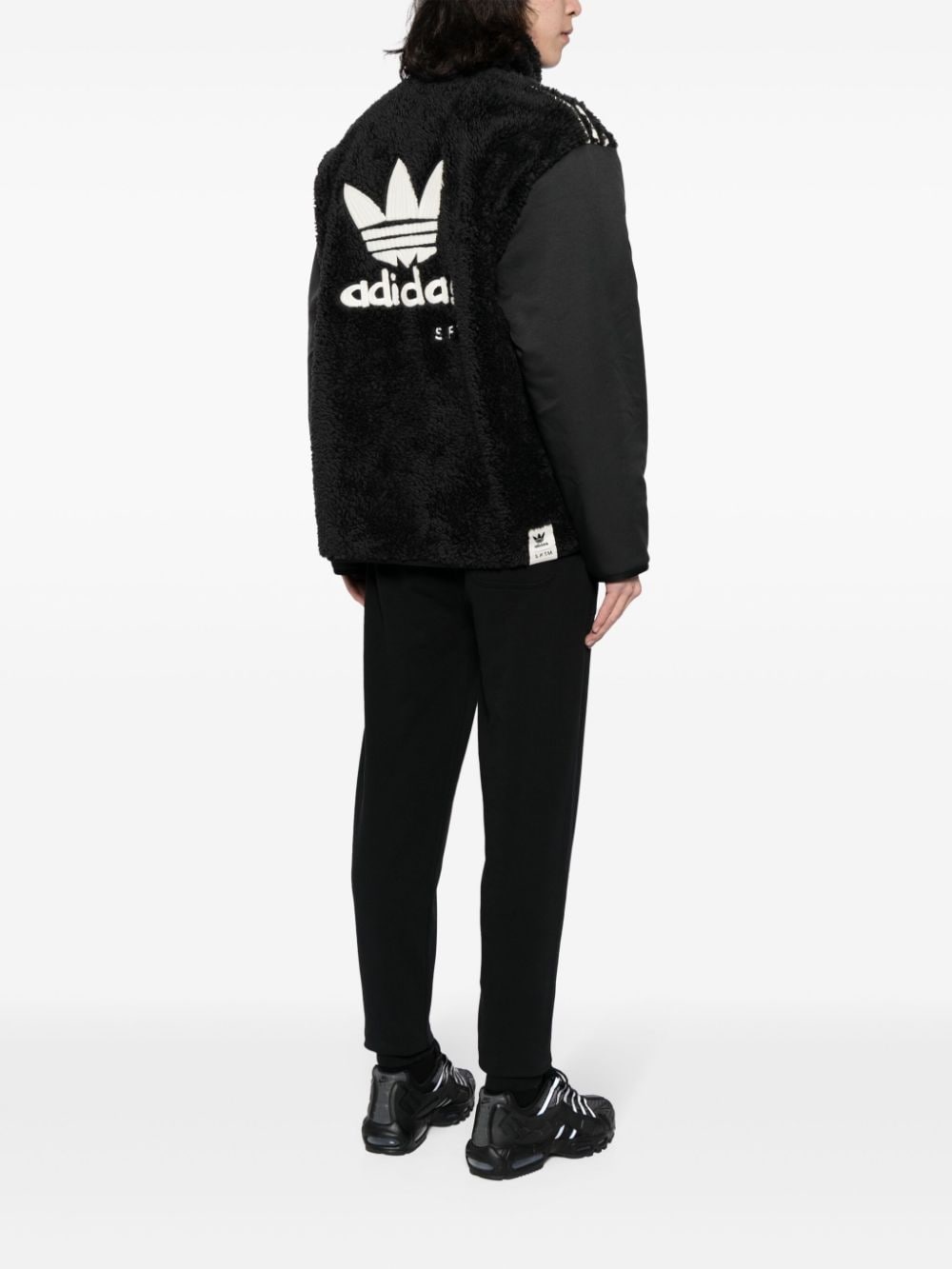 faux-fur panelled jacket - 2