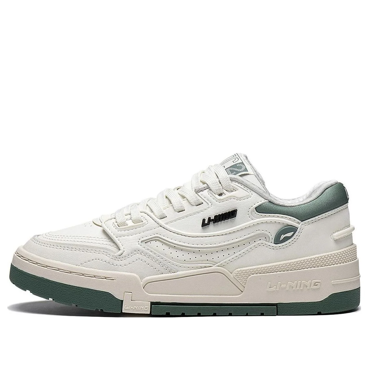 (WMNS) Li-Ning 001 BTC 'Cream White Green' AGCT008-1 - 1