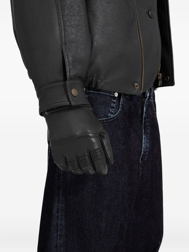 MM6 Maison Margiela leather gloves outlook