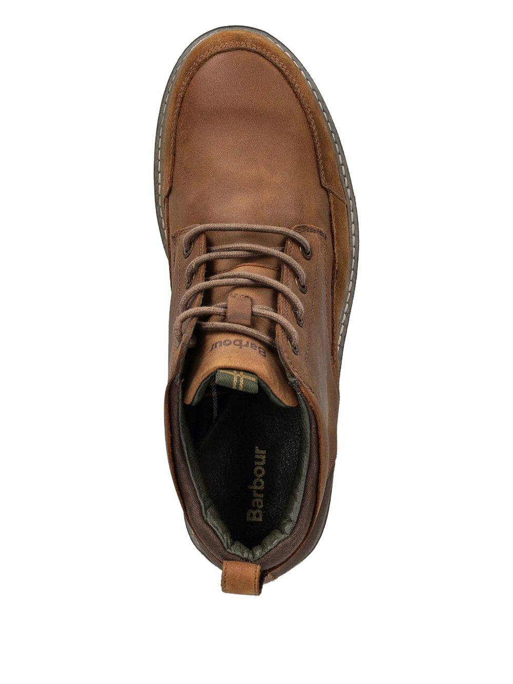 panelled lace-up boots - 3