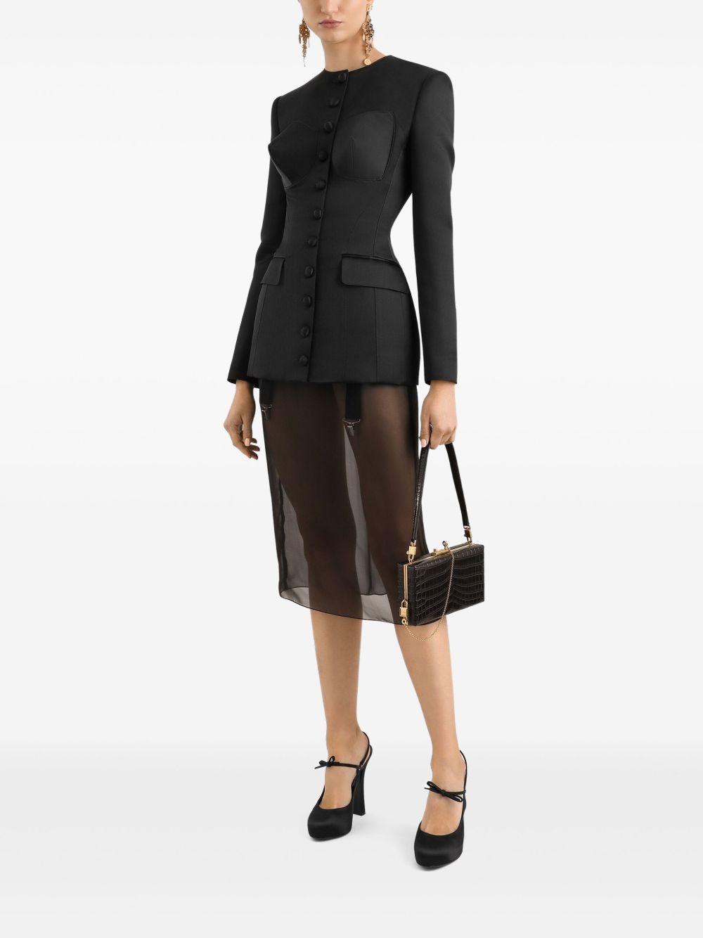 sculpted jacket - 2