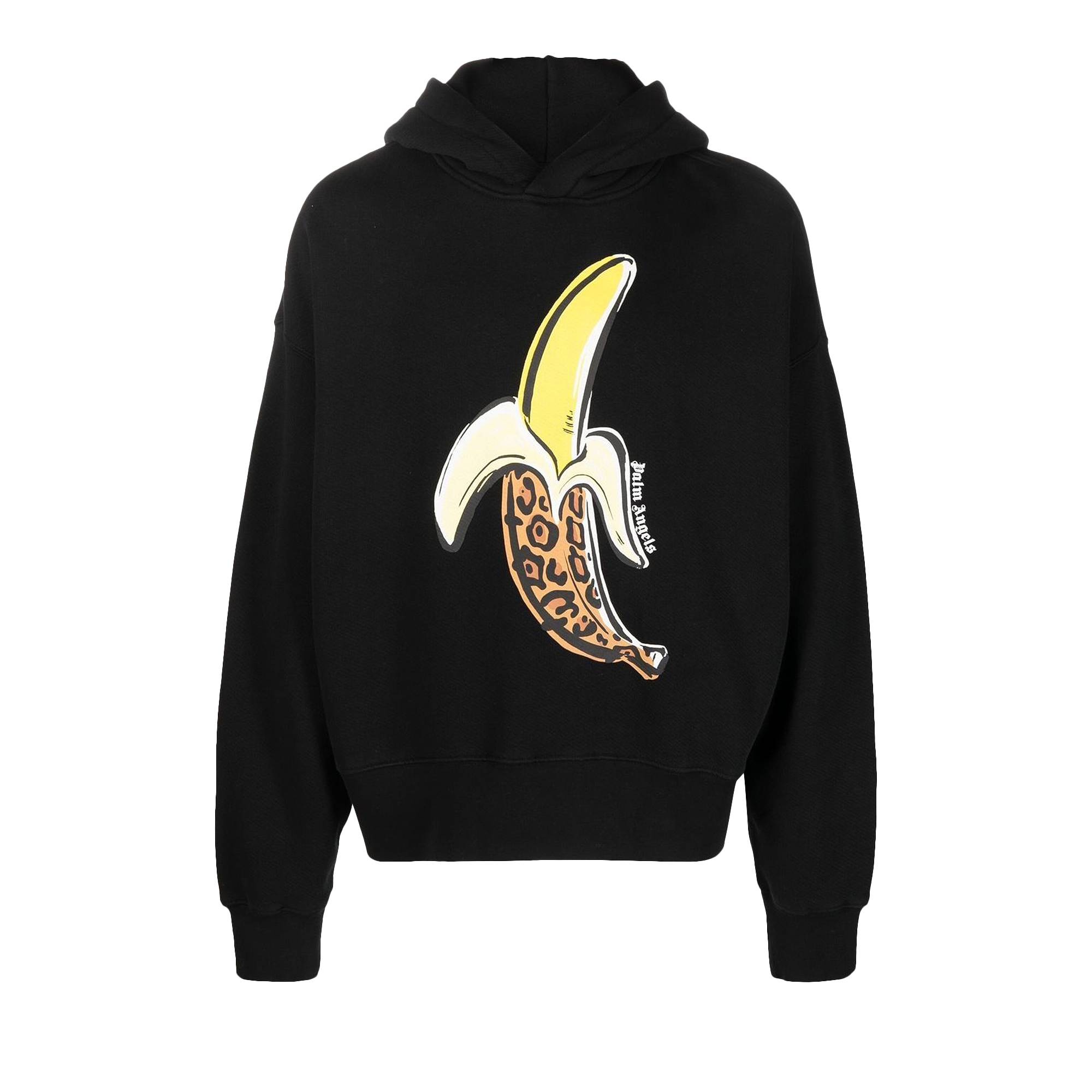 Palm Angels Banana Printed Hoodie 'Blue/Brown' - 1