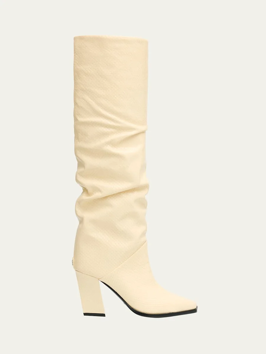 Hart 85 Printed Leather Knee-High Boots - 1