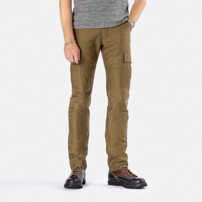Iron Heart IHDR-502-OLV 11oz Cotton Whipcord Cargo Pants - Olive outlook