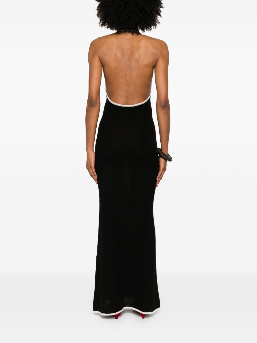 knitted maxi dress - 4