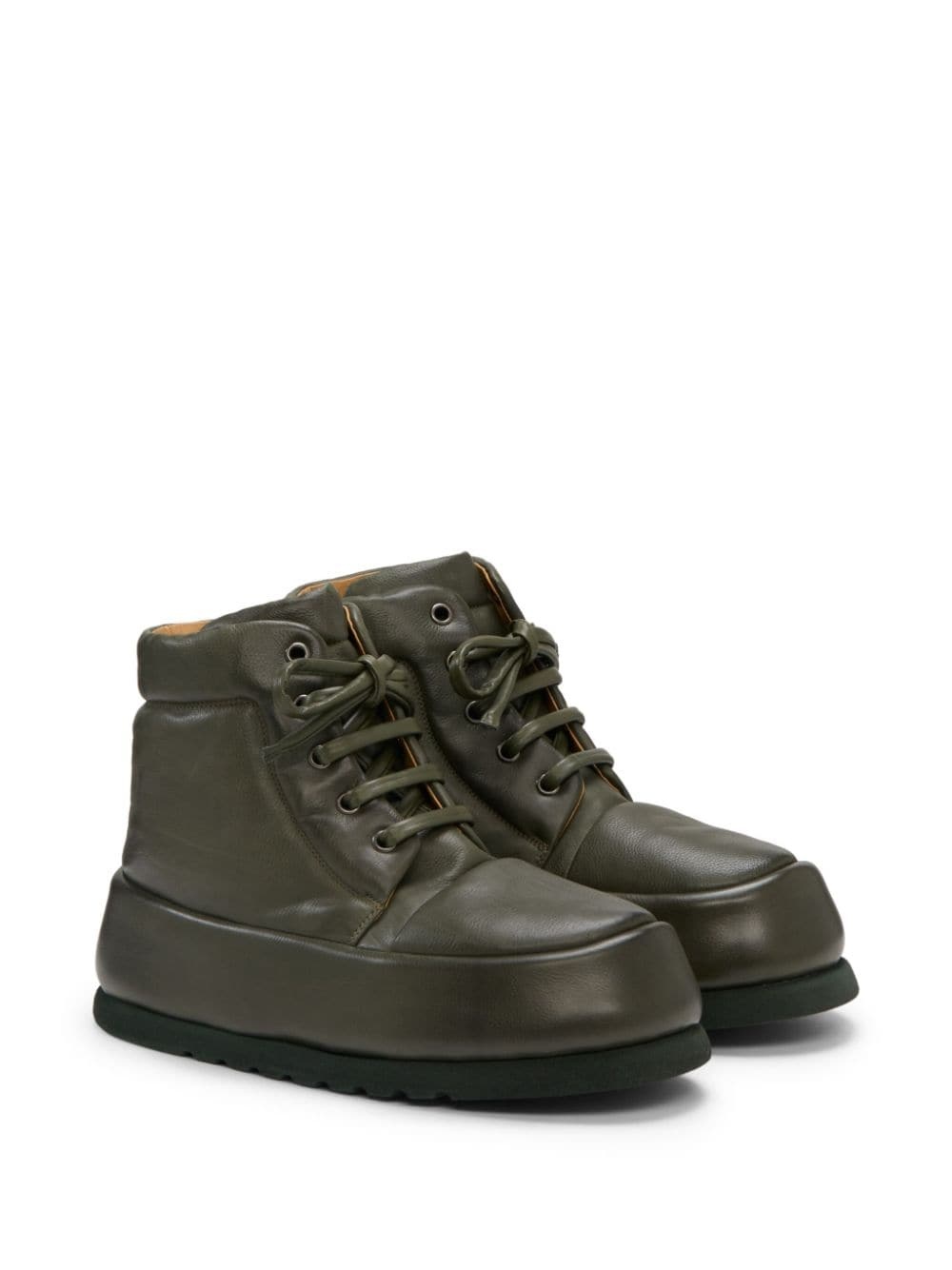 lace-up leather boots - 2