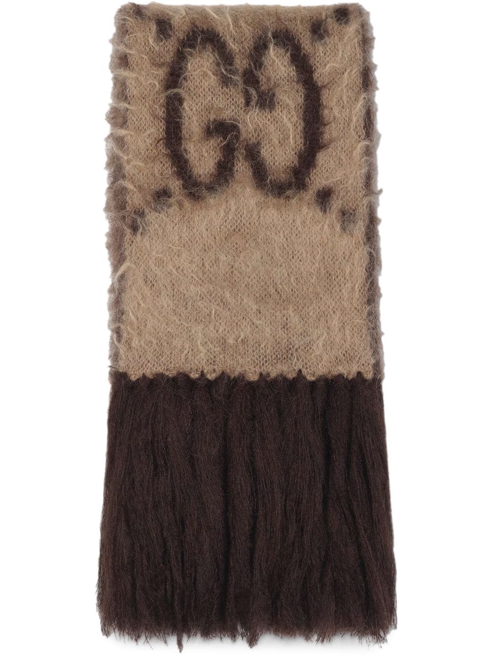 GG jacquard-knit scarf - 1