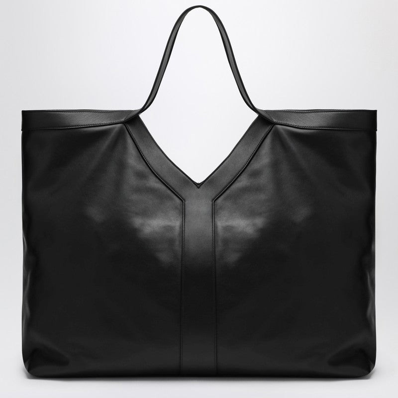 Saint Laurent Maxi Y tote bag black pebbled leather - 2