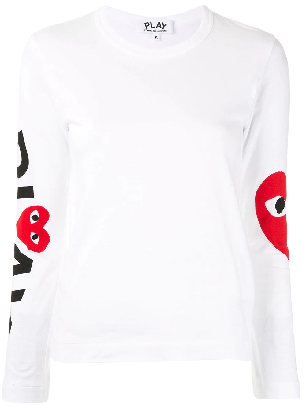 logo-print crew neck top - 1